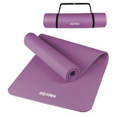 ALPIDEX Yogamatte 183 x 60 x 0.8 cm Phthalatfreie Fitness Matte E-Book Tragegurt rutschfest Gymnastik Turnen Pilates Sport Physio HIIT Yoga Trainingsmatte Isomatte Hautfreundlich, Pink