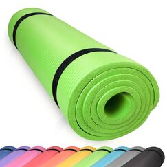 diMio XXXL Komfort-Gymnastikmatte Yogamatte in 200x100x2 cm mit Tragegurt Phtalatfrei + SGS-geprüft (Grün, 200 x 100 x 2 cm (XXL))