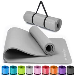 KG PHYSIO Yogamatte Rutschfest & Gepolstert - Yoga Matte mit Tragegurt, Fitnessmatte, Sportmatte Dicke 8mm, Gymnastikmatte, Gym Matte, Pilates Matte, Fitness Matte, 183x60cm
