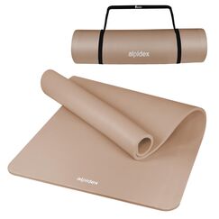 ALPIDEX Yogamatte Extra Dick 1,5 cm Gymnastikmatte 3 Größen E-Book rutschfest Phthalatfrei Fitness Matte Turnen Pilates Sport Physio HIIT Yoga Trainingsmatte Isomatte, Cream, 190 x 60 x 1.5 cm