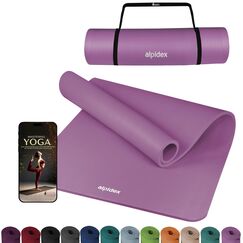ALPIDEX Yogamatte Extra Dick 1,5 cm Gymnastikmatte 3 Größen E-Book rutschfest Phthalatfrei Fitness Matte Turnen Pilates Sport Physio HIIT Yoga Trainingsmatte Isomatte, Pink, 190 x 80 x 1.5 cm