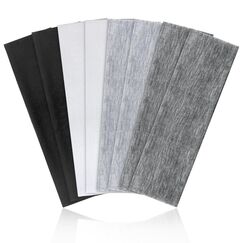 AWUMBUK Stirnband Damen Sport, 8 Pack Haarband Schwarz Haarbänder Damen Herren Antirutsch Stirnbänder Elastisch Headband Unisex Hair Band Sport Yoga Workout Laufen Fitness Gym Haarschmuck huise