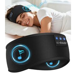 LC-dolida Schlafkopfhörer Bluetooth Stirnband Kopfhörer, Schlafkopfhörer Seitenschläfer Schlaf zum Kopfhörer 15+Std Playtime Schlafstirnband mit HiFi-Stereo für Sport Training,Joggen,Yoga,Reisen