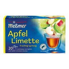 Meßmer Apfel-Limette | 20 Teebeutel | Vegan | Glutenfrei | Laktosefrei