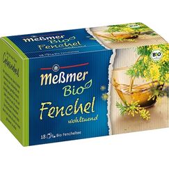Meßmer Bio Fenchel | wohltuend | 18 Teebeutel | Vegan | Glutenfrei | Laktosefrei (Packung mit 6)