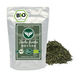 Azafran Grüner Tee - BIO Sencha Uchiyama Grüntee lose geschnitten - Original aus Japan 500g