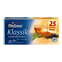 MeÃŸmer Klassik entkoffiniert | fein-aromatisch | 25 Teebeutel | Vegan | Glutenfrei | Laktosefrei, 0,043 kg