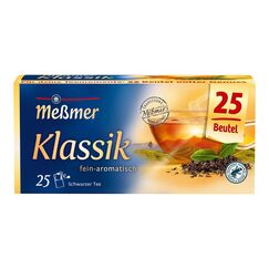 Meßmer Klassik | Hochwertige Schwarztee-Mischung | 25 Teebeutel | Fein-aromatisch