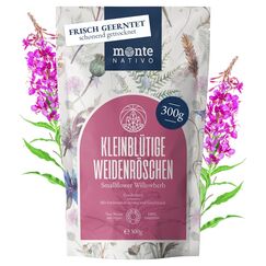 Kleinblütiges Weidenröschen Tee Monte Nativo (300 g) - Weidenröschen Tee lose 100% natürlich und ohne Zusatzstoffe - Aromatischer Kräutertee für einen köstlichen Aufguss