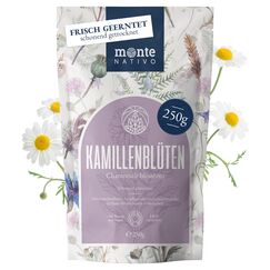 Kamillentee lose Monte Nativo (250g) - Kamillenblüten getrocknet - 100% natürlich und ohne Zusatzstoffe - Aromatischer Kräutertee für einen köstlichen Aufguss