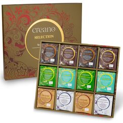 Creano Bio Tee Geschenkset - 48 Bio-Teebeutel in 6 traumhaften Sorten - grüner Tee, weißer Tee, schwarzer Tee & Oolong Tee - 96g*