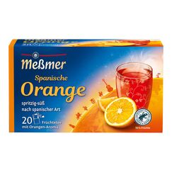 Meßmer Ländertee Spanische Orange | Früchtetee mit Orangen-Aroma | 20 Teebeutel | spritzig-süß