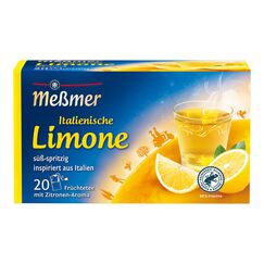 Meßmer Ländertee I Italienische Limone Tee I 20 Teebeutel I Glutenfrei I Laktosefrei I Vegan