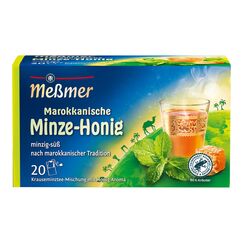 Meßmer Ländertee Marokkanische Minze-Honig | 20 Teebeutel | Krauseminztee-Mischung mit Honig-Aroma | minzig-süßer Geschmack