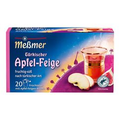 Meßmer Ländertee Türkischer Apfel-Feige | Früchtetee mit Apfel-Feigen-Aroma | 20 Teebeutel | fruchtig-süß