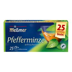 Meßmer Pfefferminze | Erfrischender Kräutertee | 25 Teebeutel | erfrischender Geschmack