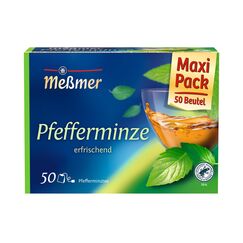 Meßmer Pfefferminze | Erfrischender Kräutertee | 50 Teebeutel | erfrischender Geschmack