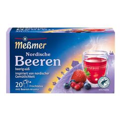 Meßmer Ländertee Nordische Beeren | 20 Teebeutel | Früchtetee mit Beeren-Aroma | beerig-süß