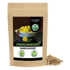 Alpi Nature Löwenzahnwurzel Tee 100g, Löwenzahnwurzel geschnitten, Löwenzahnwurzelstücke, Löwenzahntee