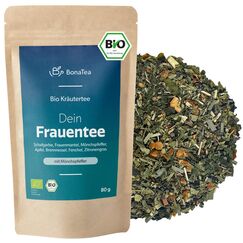 BIO Frauentee mit Mönchspfeffer, Frauenmantel und Schafgarbe - Loser Bio Kräutertee für Frauen nach traditioneller Rezeptur