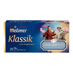 Meßmer Klassik x Bridgerton Limited Edition| Hochwertige Schwarztee-Mischung | 25 Teebeutel | Fein-aromatisch