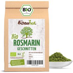Bio-Rosmarin getrocknet geschnitten (100g) Rosmarin-Tee vom-Achterhof Bio-Gewürze Rosemary Cut Organic