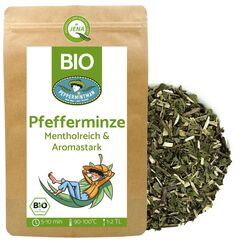 Bio Pfefferminztee 500g - mentholreich & aromastark - europäischer Anbau vom Familienbetrieb - lose und getrocknet - PEPPERMINTMAN