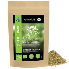 Alpi Nature Hirtentäscheltee BIO 250g, Hirtentäschelkraut geschnitten, Hirtentäschel Tee lose