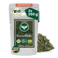 Azafran BIO Brennnessel Blätter | Brennnesselblätter Tee lose getrocknet | Brennessel Geschnitten 500g