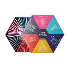 Happy Birthday von Acorus | Tee Set zum Geburtstag für alle, die uns wichtig sind | Tee Geschenkset mit warmen Wünschen | Kräutertee, Früchtetee und Schwarztee | Teebox mit 60 Teebeutel