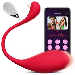 HIVEFUN Vibration für Frauen mit APP, Vibrator Sex Spielzeug für die Frau mit 9 Modi, Vibratorensets für Frauen Klitoris Vibro Ei mit Fernsteuerung für Unterw Sexspielzeug Dildo Vibratoren Sex Toy Rot