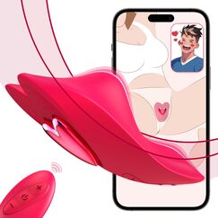 Butterfly Vibrator Sex Spielzeug für die Frau Paare Extrem Sex, Ohi BoBi Sun Vibration für Frauen Klitoris Erotisches Sexspielzeug, Vibratorensets für Frauen Klitoris Stimulator mit APP Fernbedienung