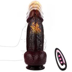 Klassische Dildo Vibrator Sex Spielzeug für Die Frau, Sexspielzeug Big Thick Realistische Dildo Vibration für Frauen mit 3 Schüben &10 Vibrations, Saugnapf Dildos für Paare G-Punkt Anale Penis
