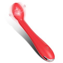 Silikon Dildo Klassische Vibrator G-Punkt Vibrator Vibration für Frauen, Sexspielzeug Vibratoren für sie Klitoris Leise, Sex Toys Analvibratoren für Mann Anal Plug Prostata Stimulator Massagegerät