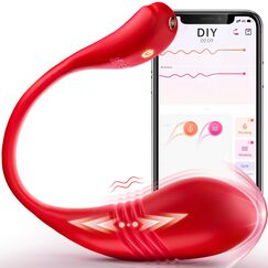 Likefuntoy Vibrator mit APP, 9 Stoßfunktion Vibration für Frauen, Sex Toyset für Woman, Vibratorensets für Frauen Paare, Sex Spielzeug für die Frau Paare, Vibratoren Sexspielzeug Leise Bohrmaschine