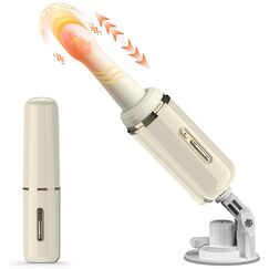 Realistische Vibratoren Dildo für Frauen, Sexmaschine Anal Dildo Vibration mit 7 Vibrationen & 7 Stößen, Sex Spielzeug für die Farue mit Heizung, Diloschwanz Vibrator für Klitoris G Punkt Stimulator