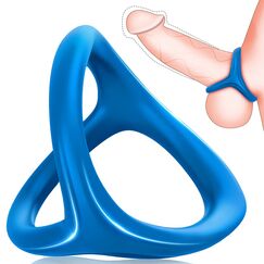 Silikon Penisringe Sexspielzeug für Männer Solo - Dehnbare Cockringe Sex Spielzeug für die Männer Längere Erektion, Penisring Pleasure Rings Erotisches Sexspielzeug für Paare Extrem Sex Toys, Blau