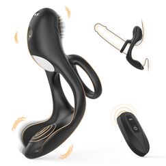 Penisringe Penis Vibrator, Silikon Penisring Sex Spielzeug für die Paare Extrem Sex, Pleasure Cockring mit Klitoris Stimulator Vibration für Frauen Erotik Sexspielzeuge für Männer Paar