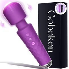 Gobeken Vibrator Vibration für frauen, Dildo APP-Steuerung, Sex Spielzeug für die Frau Paare Männer 10 Intensitäten, Vibratorensets für frauen Sex Toys 20 Frequenzen Lila Massagestab Fingerüberzieher