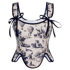 Scarlet Darkness Bustier-Top für Damen, Renaissance-Blumenmuster, Schnürung, Bodyshaper, Korsett mit Reißverschluss, Black Line Art, 10