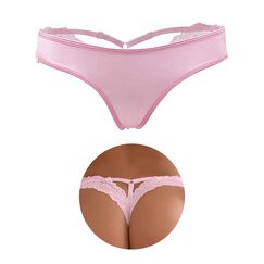 String Tanga Spitze Damen Sexy Brazilian Slip Große Größen Unterhosen übergröße String mit Spitze Unterwäsche für Mollige Frauen Low Rise Hipster Höschen Atmungsaktive Thong T-Back Panties 3XL,Rosa