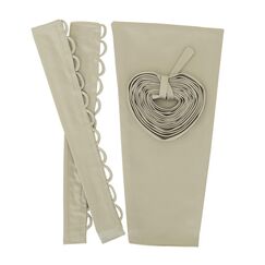 YCShun Damen Hochzeitskleid ReiÃŸverschluss verstellbare Passform Satin Korsett Zurück Kit Schnürung für Ballkleid - Silber - 61 cm