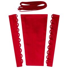 QRBTSCL Damen Hochzeitskleid, Reißverschluss, verstellbare Passform, Satin, Korsett am Rücken, Schnürschuh für Ballkleid, Rot/Ausflug, einfarbig (Getaway Solids), 10