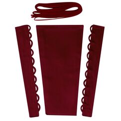 YCShun Damen Hochzeitskleid ReiÃŸverschluss verstellbare Passform Satin Korsett Zurück Kit Schnürung für Ballkleid - Rot - 56 cm