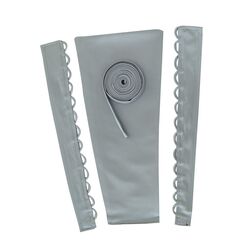 YCShun Damen Hochzeitskleid Reißverschluss Ersatz verstellbare Passform Satin Korsett Zurück Kit Schnürung für Ballkleid, grau, 25 cm