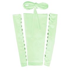 YCShun Damen Hochzeitskleid Reißverschluss Ersatz verstellbare Passform Satin Korsett Zurück Kit Schnürung für Ballkleid, mint, 25 cm