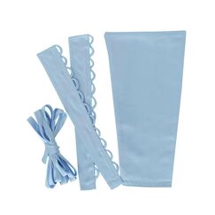 QRBTSCL Damen Hochzeitskleid, Reißverschluss, verstellbare Passform, Satin, Korsett am Rücken, Schnürschuh für Ballkleid, Hell, blau, 16