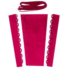 QRBTSCL Damen Hochzeitskleid, Reißverschluss, verstellbare Passform, Satin, Korsett am Rücken, Schnürschuh für Ballkleid, Fuchsia, 14