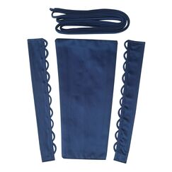 QRBTSCL Damen Hochzeitskleid, Reißverschluss, verstellbare Passform, Satin, Korsett am Rücken, Schnürschuh für Ballkleid, Marineblau, 10