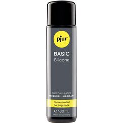 pjur BASIC Silicone - Silikon-Gleitgel ideal für Einsteiger - kondomgeeignet und nicht klebend - für Männer & Frauen (100ml)
